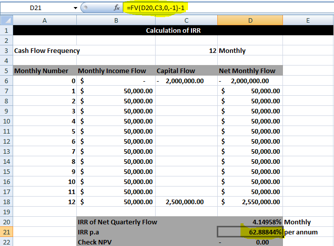 Irr Function In Excel And The Example How To Count Irr Hot Sex Picture 6403