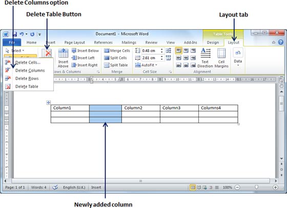 Delete All Blank Rows In Word Table