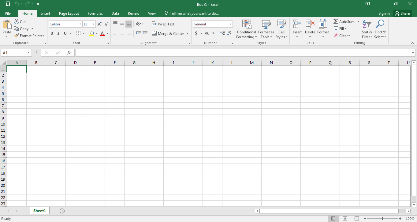 Introduction to Microsoft Excel 2016