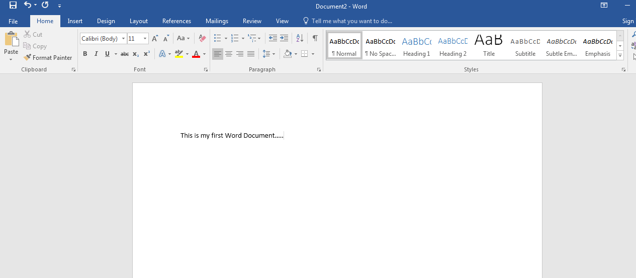 Create And Open Your Document In Microsoft Word 2016 Tutorials Tree 